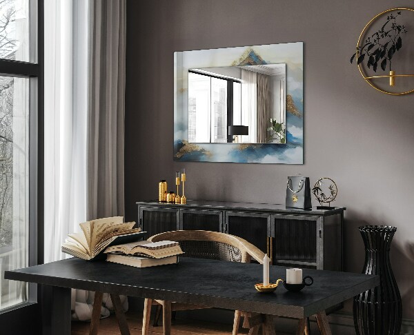 Wall mirror design Ethnic motif in colour