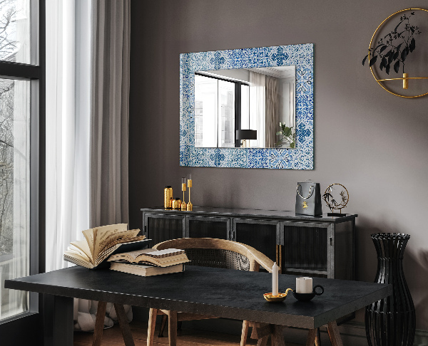 Decorative mirror Abstract marble motif