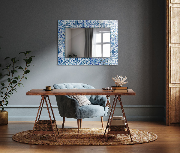Decorative mirror Abstract marble motif