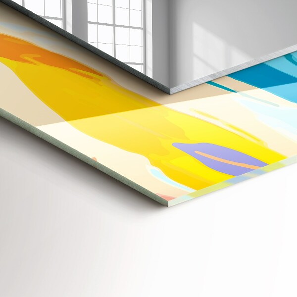 Printed mirror Marbled pattern