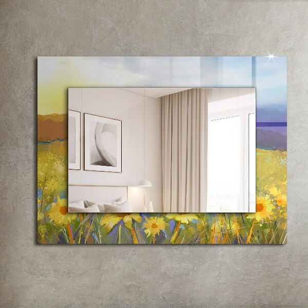 Wall mirror design Rusty metal