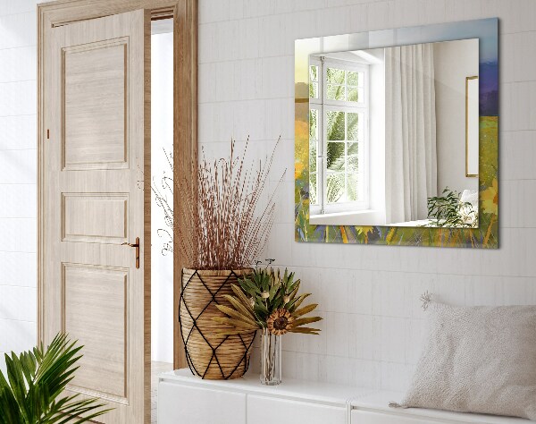 Wall mirror design Rusty metal