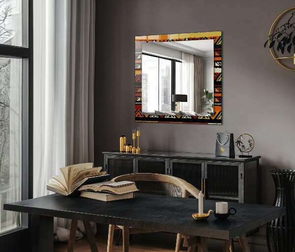 Mirror frame with print Irrigated landscape