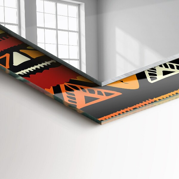 Mirror frame with print Irrigated landscape