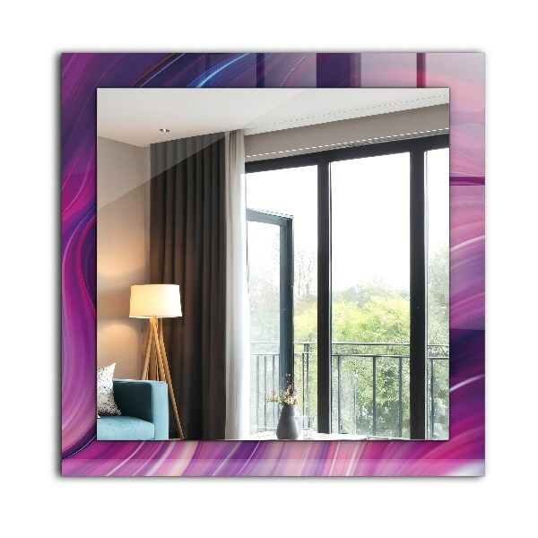 Printed mirror Colourful palm tree motif