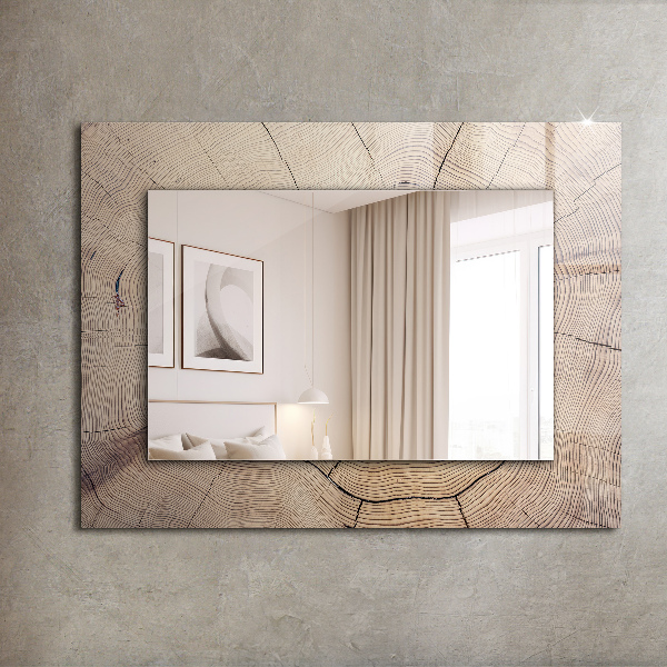 Wall mirror design Flowers and birds