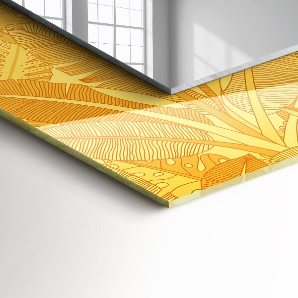 Printed mirror Leaf lines