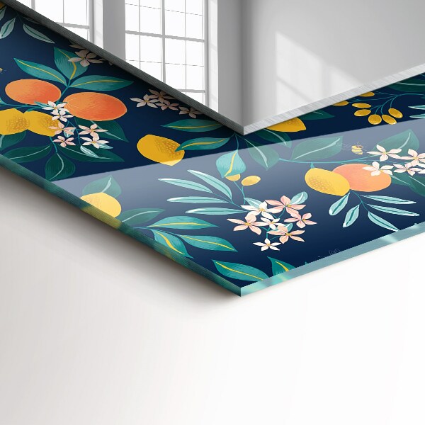 Decorative mirror Fox and owl