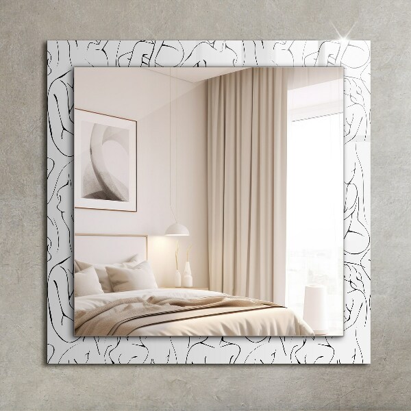 Printed mirror Abstract lava