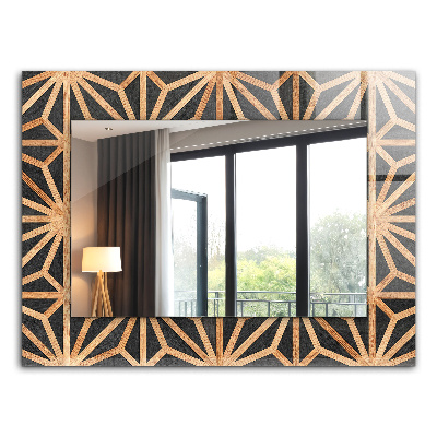 Printed mirror Geometric pattern in bone