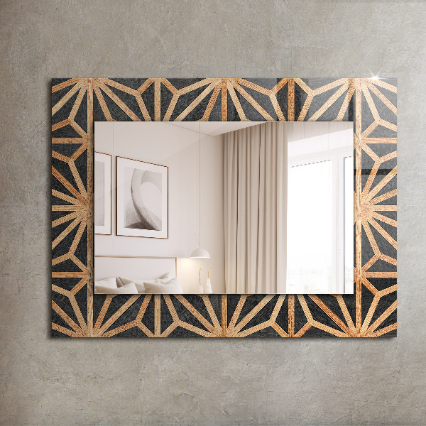 Printed mirror Geometric pattern in bone