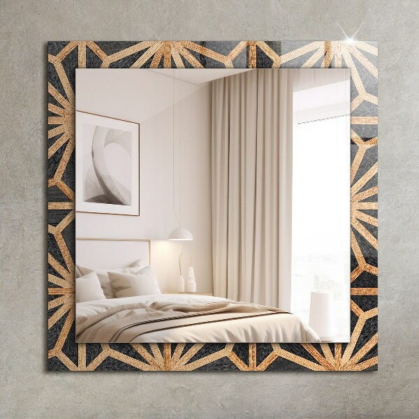 Printed mirror Geometric pattern in bone