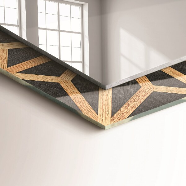 Printed mirror Geometric pattern in bone