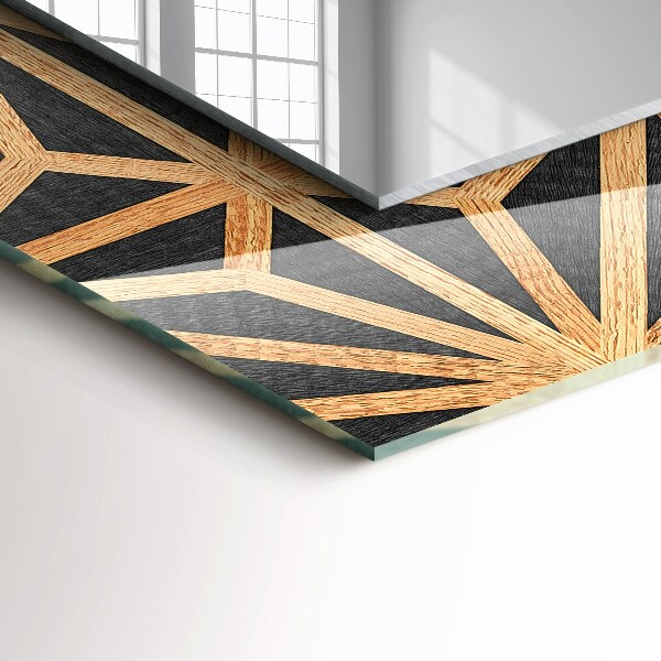 Printed mirror Geometric pattern in bone