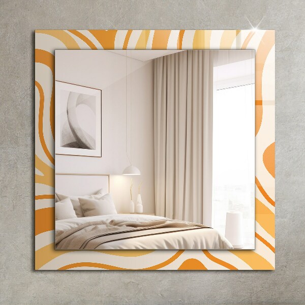 Wall mirror decor Black and grey motif