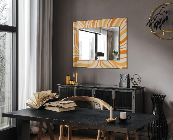 Wall mirror decor Black and grey motif
