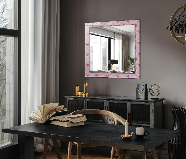 Wall mirror decor Pink cups
