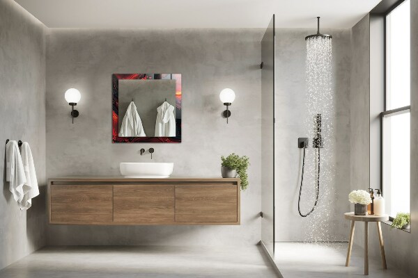 Wall mirror decor Astrata coloured lava