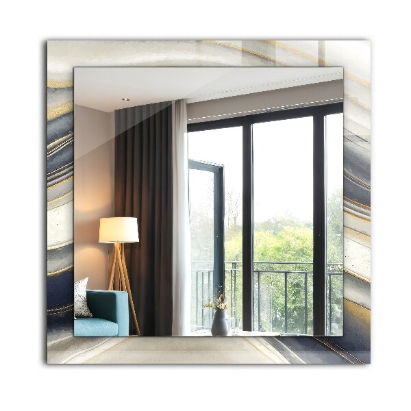 Mirror frame with print Astrata coloured mist
