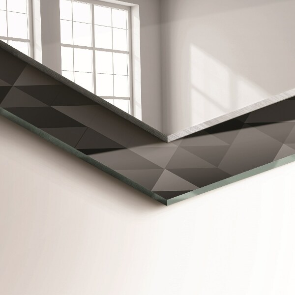 Wall mirror design Triangular dwarfs and crickets