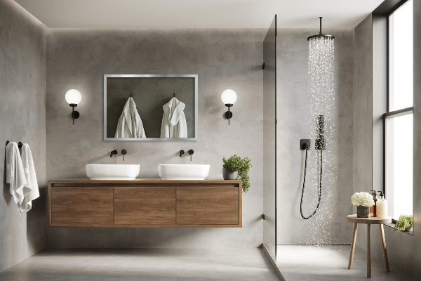 Rectangular mirror with silver frame 80x60 cm