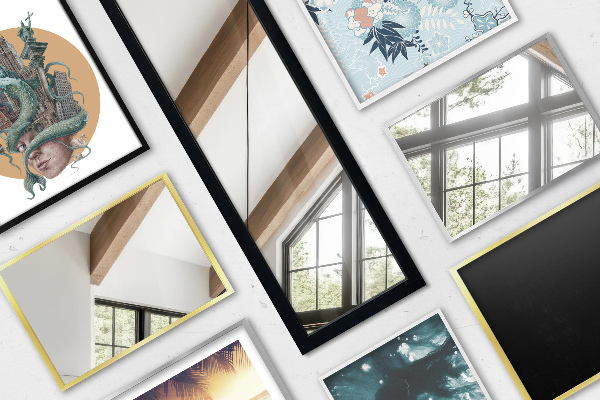 Full length mirror oak colour 14x61 in