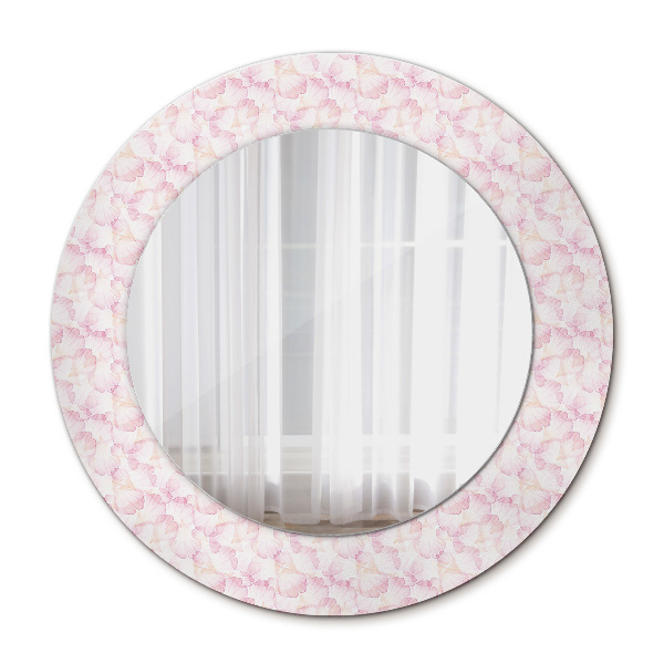 Round decorative mirror Petals of flowers