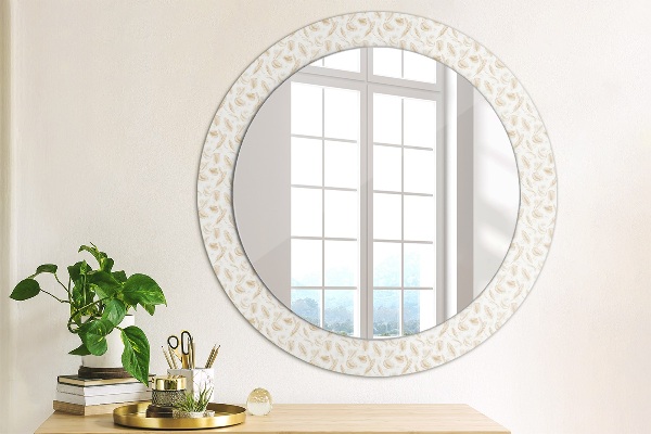 Ornate framed mirror Feathers