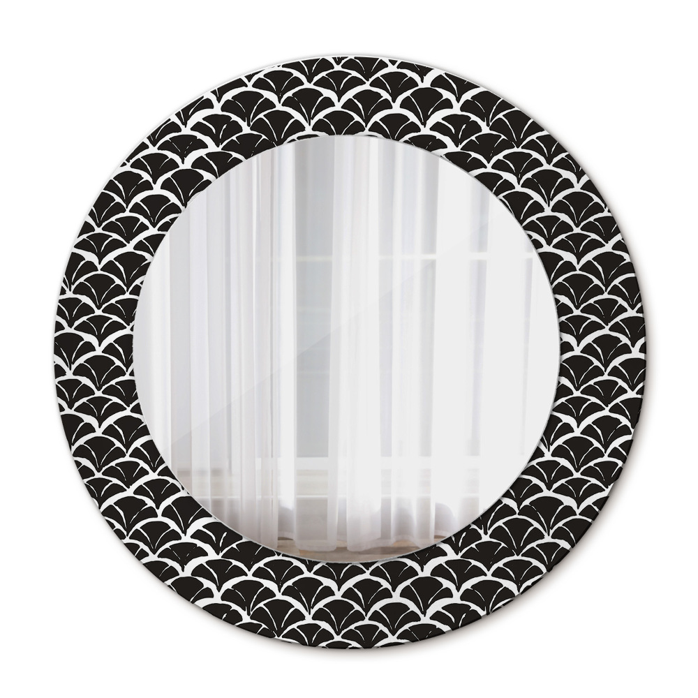 Circle decorative mirror Oriental scales