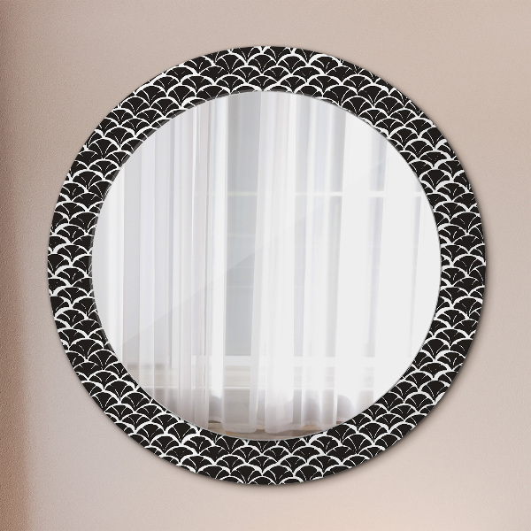 Circle decorative mirror Oriental scales