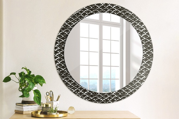 Circle decorative mirror Oriental scales