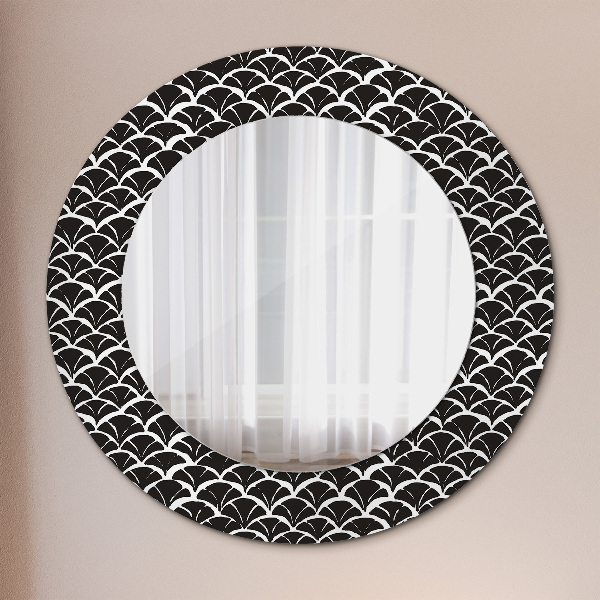 Circle decorative mirror Oriental scales