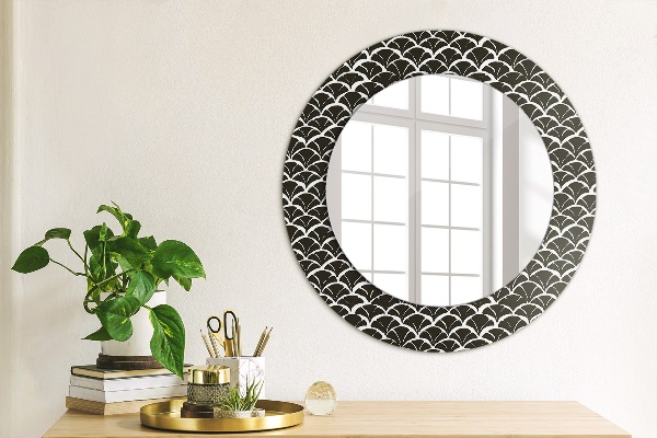 Circle decorative mirror Oriental scales