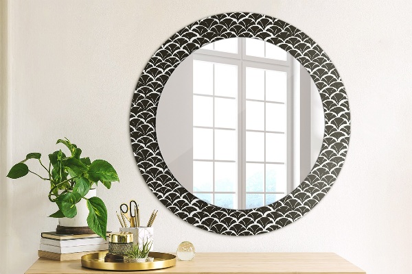 Circle decorative mirror Oriental scales