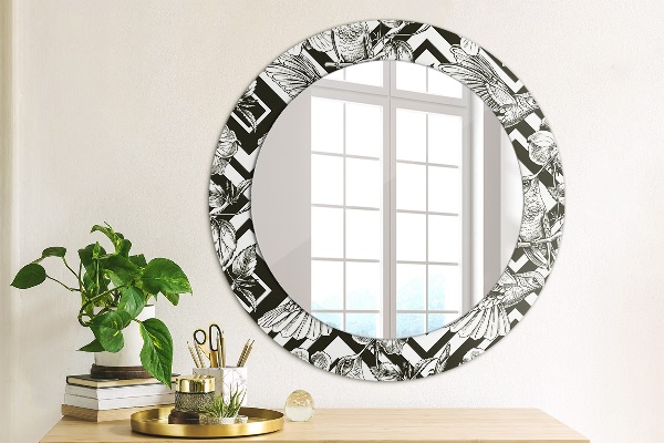 Circle decorative mirror Hummingbird
