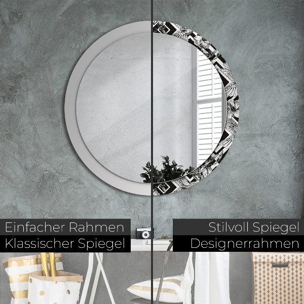 Circle decorative mirror Hummingbird