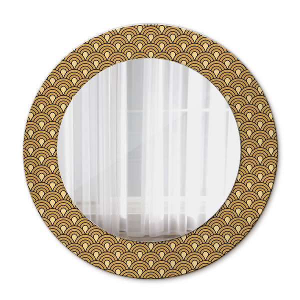 Round wall mirror design Deco vintage