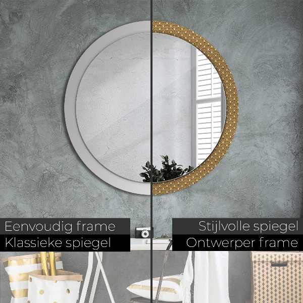 Round wall mirror design Deco vintage