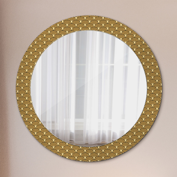 Round wall mirror design Deco vintage