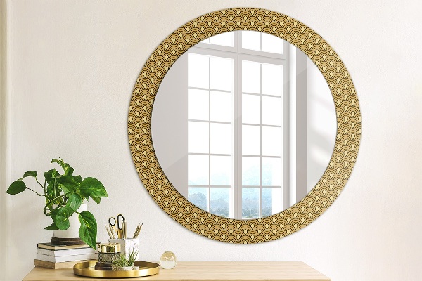 Round wall mirror design Deco vintage