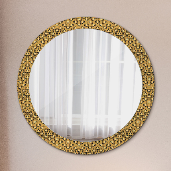Round wall mirror design Deco vintage