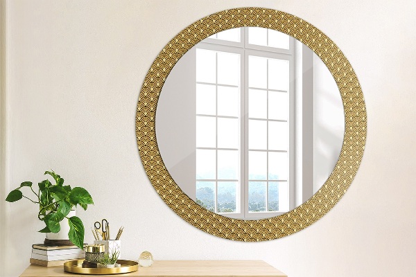 Round wall mirror design Deco vintage