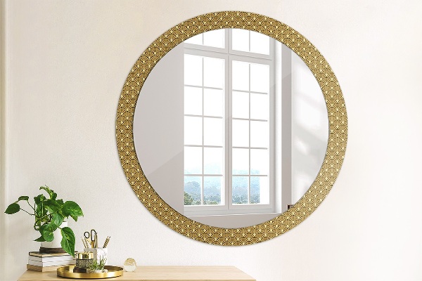 Round wall mirror design Deco vintage