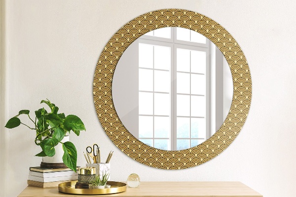 Round wall mirror design Deco vintage