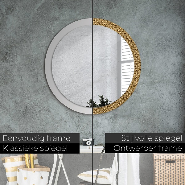 Round wall mirror design Deco vintage