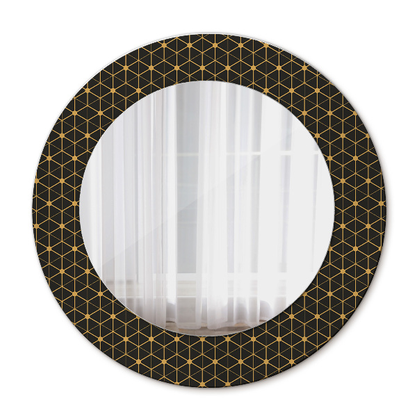 Round printed mirror Hexagonal geometry