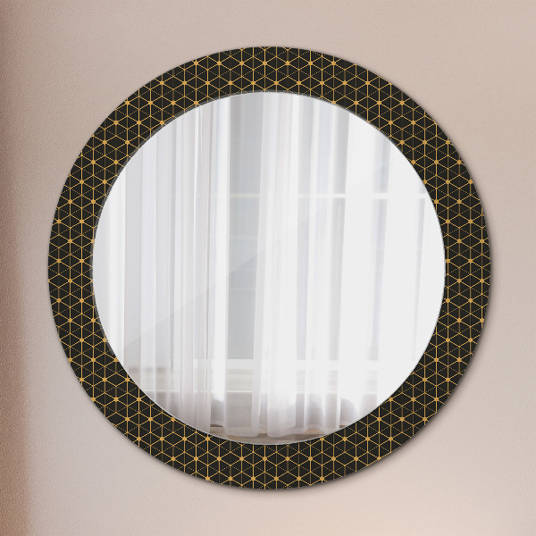 Round printed mirror Hexagonal geometry