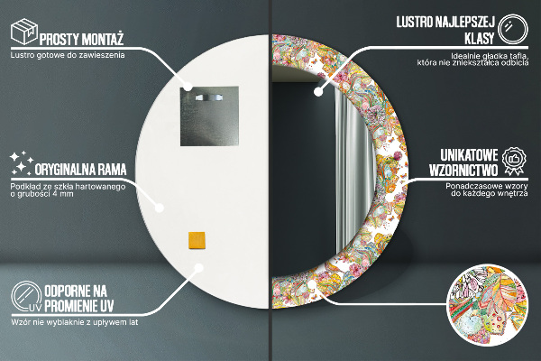 Round wall mirror decor Dream about fairy tales