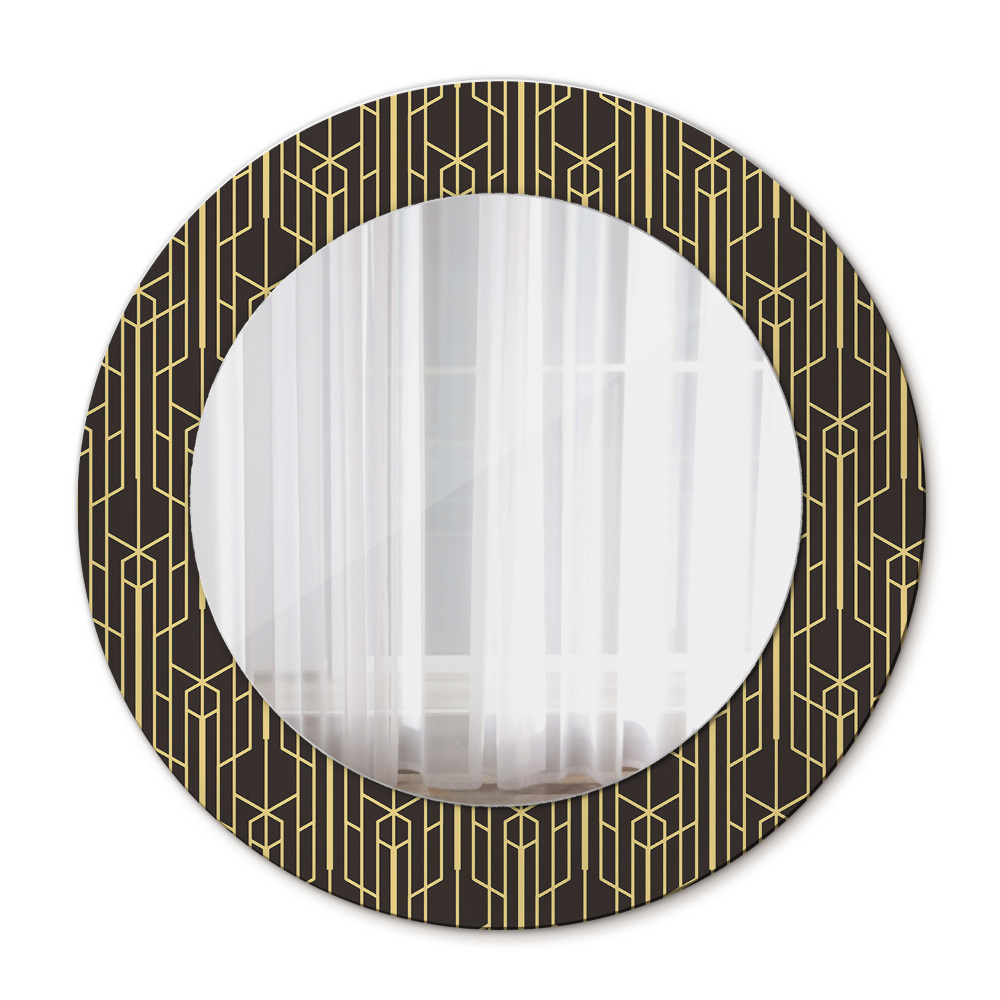 Round wall mirror decor Abstract