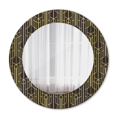 Round wall mirror decor Abstract